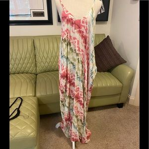 NWT Beautiful Before You Collection Tie-Dye Maxi Dress Size S